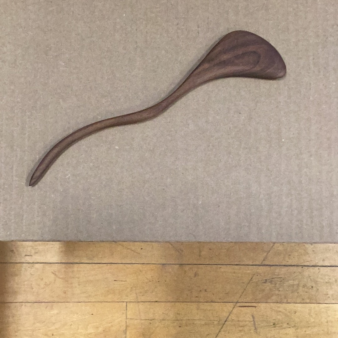 Wood hair pin