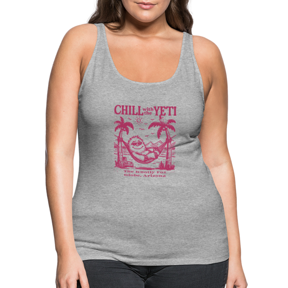 "Chill with Yeti Tank" - heather gray