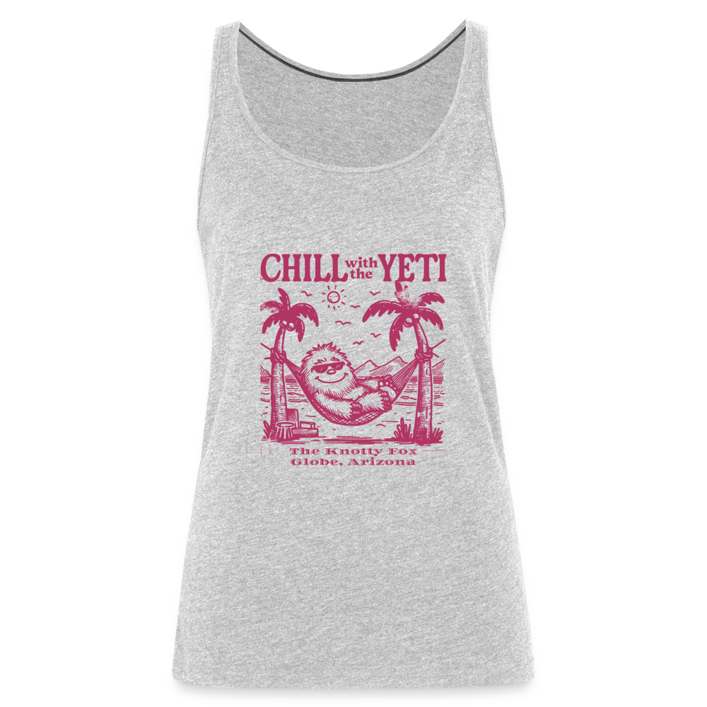 "Chill with Yeti Tank" - heather gray