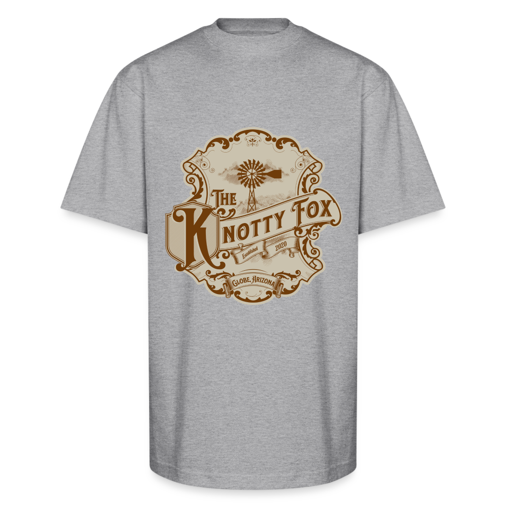 "Vintage Fox Tee" - heather gray