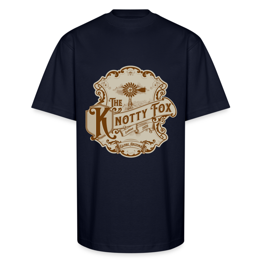 "Vintage Fox Tee" - navy