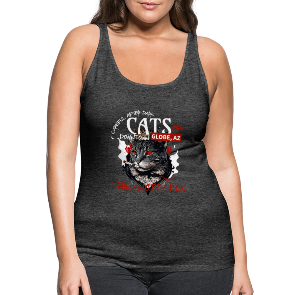 "Cat Gang Tank" - charcoal grey