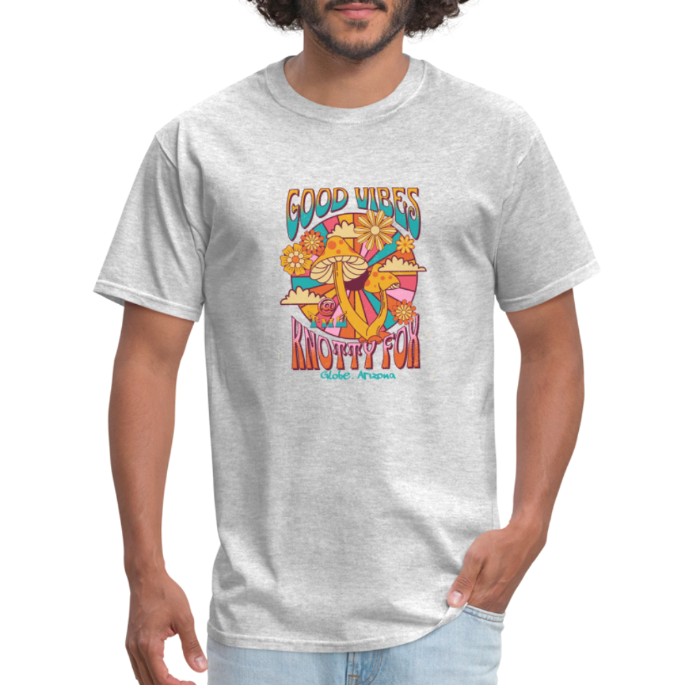 "Hippy Tee" - heather gray