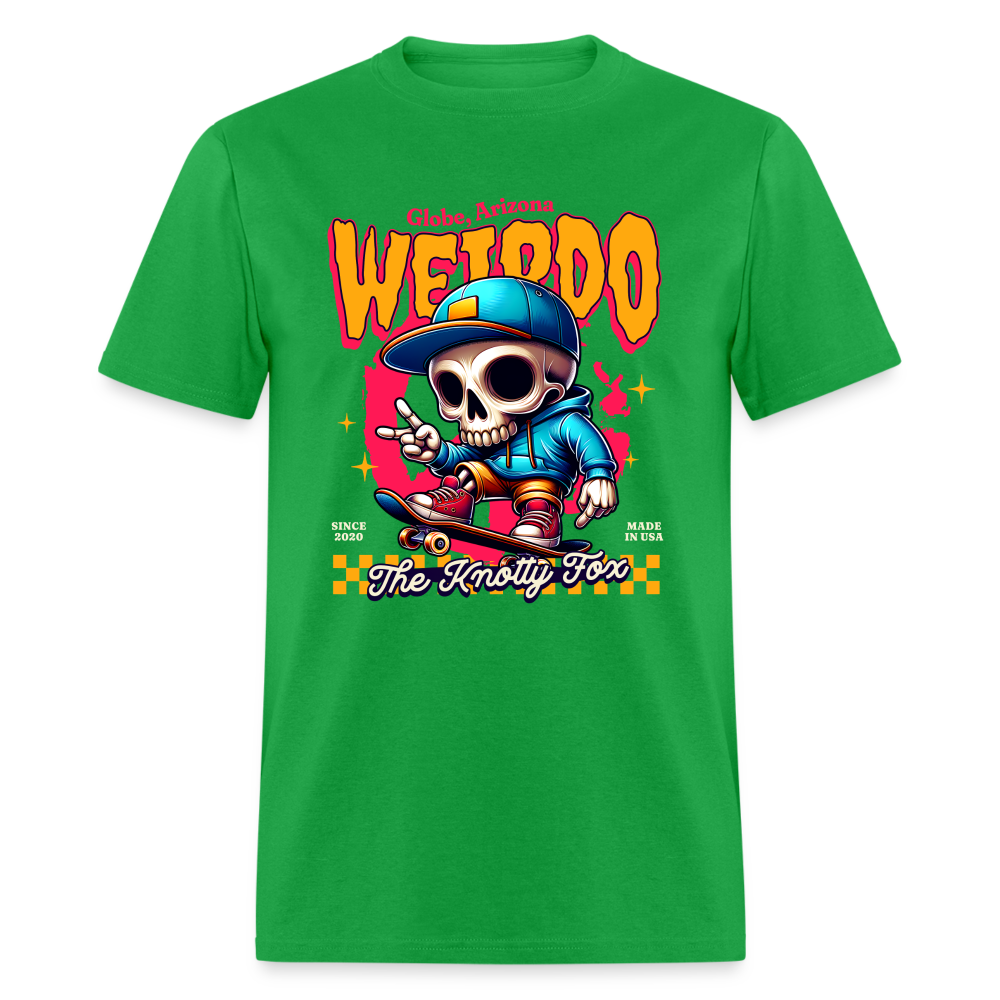 "Globe Weirdo" - bright green