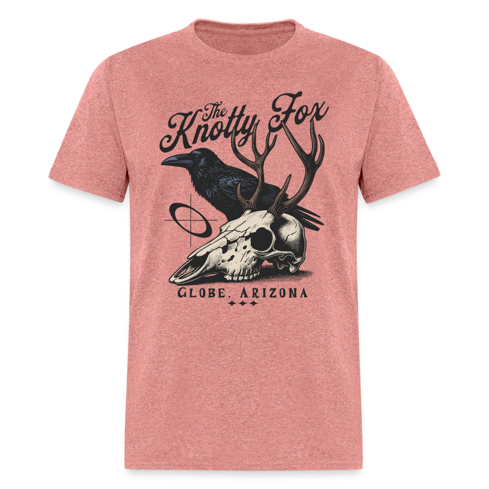 "Crow Tee" - heather mauve