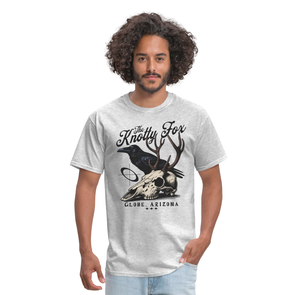 "Crow Tee" - heather gray
