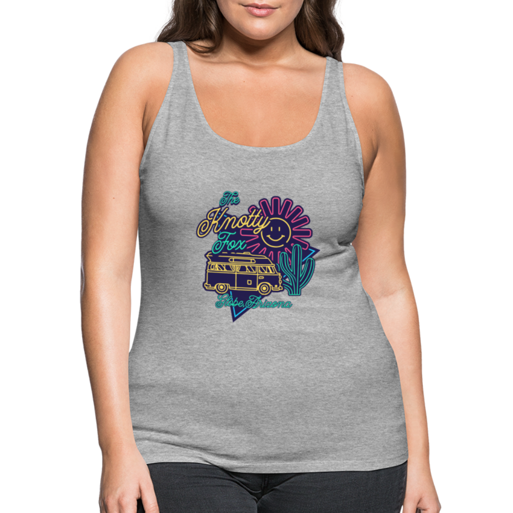 "Neon Tank" - heather gray