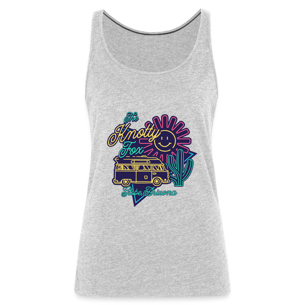 "Neon Tank" - heather gray
