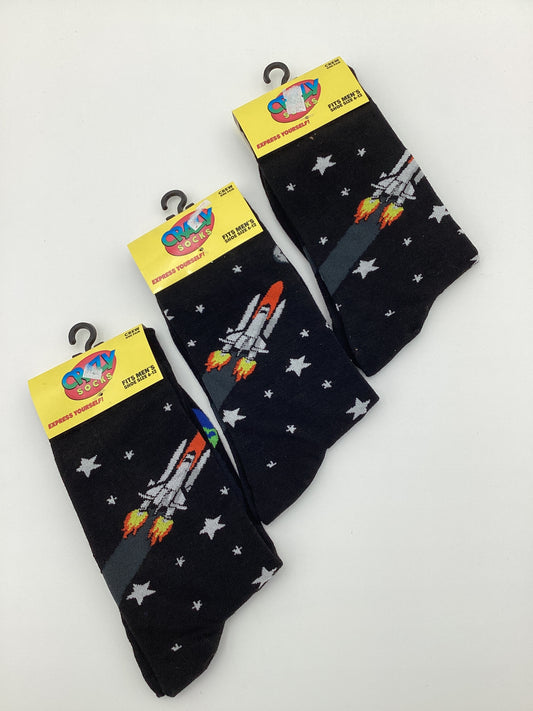 Crazy Rocket Crew Socks