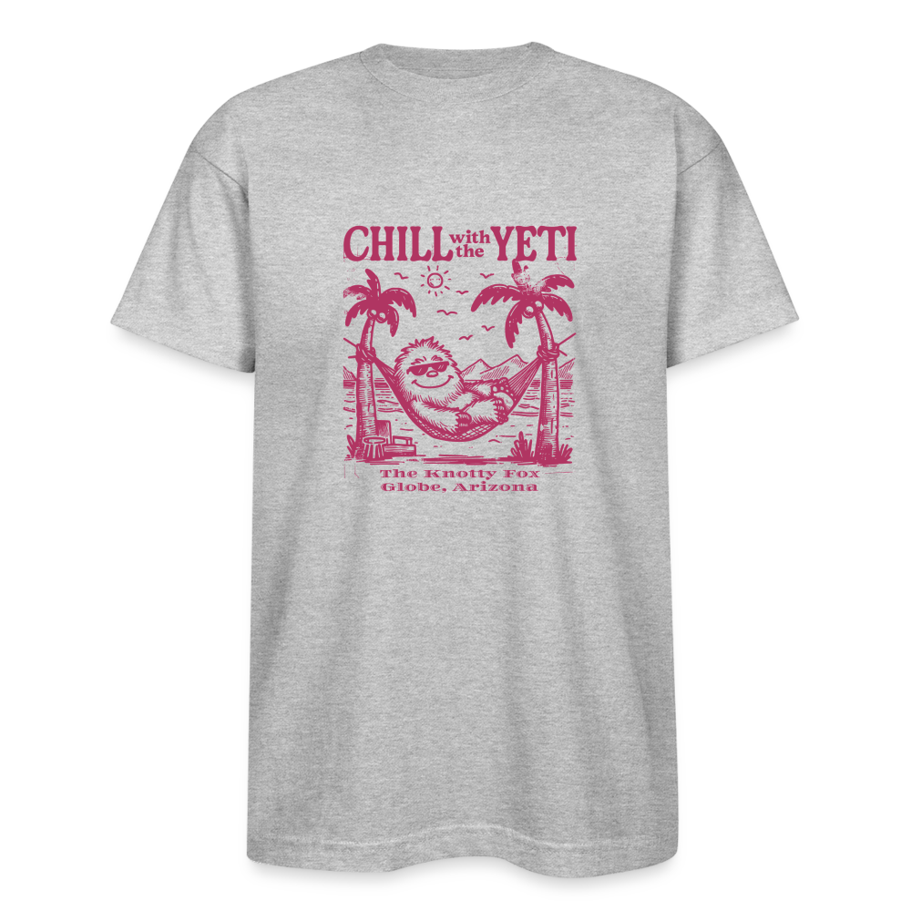 "Chill with Yeti Tee" - heather gray