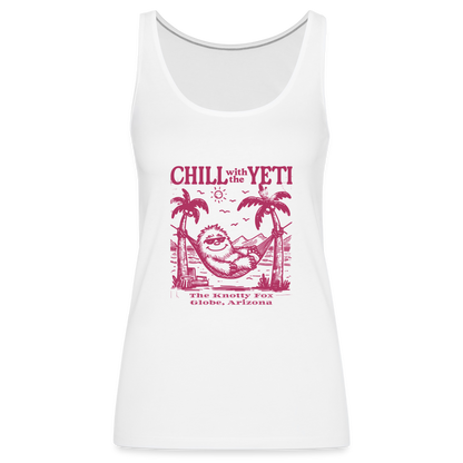 "Chill with Yeti Tank" - white