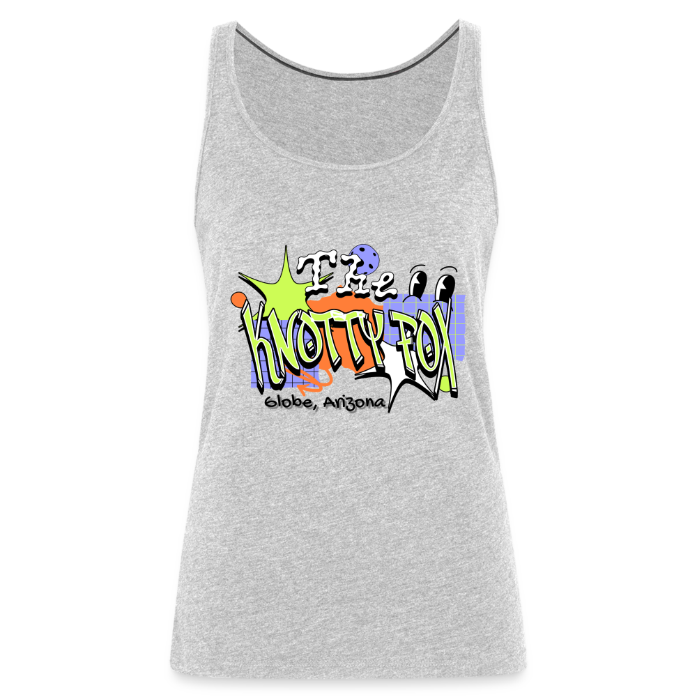 "Knotty 90's Tee" - heather gray