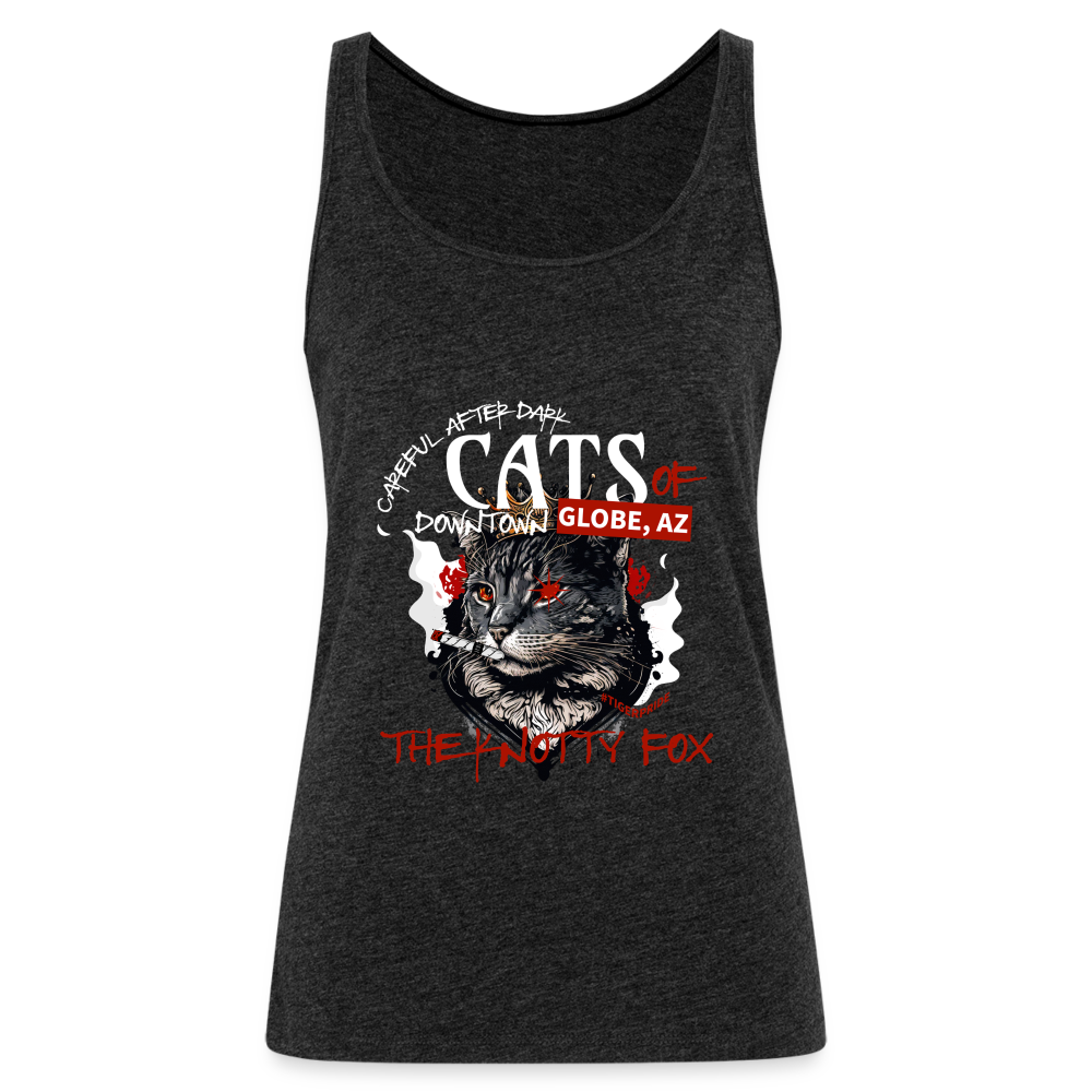 "Cat Gang Tank" - charcoal grey