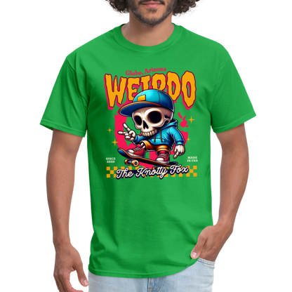 "Globe Weirdo" - bright green