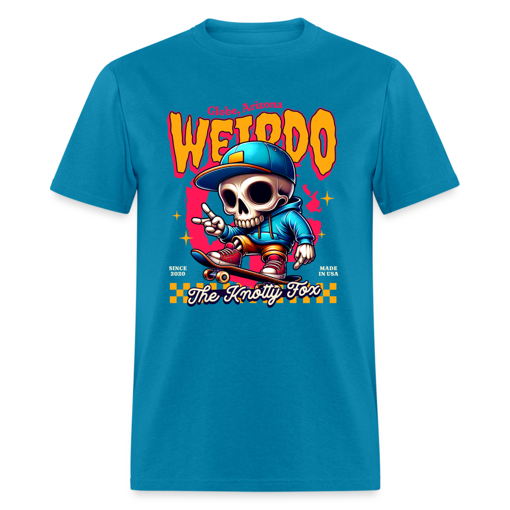 "Globe Weirdo" - turquoise